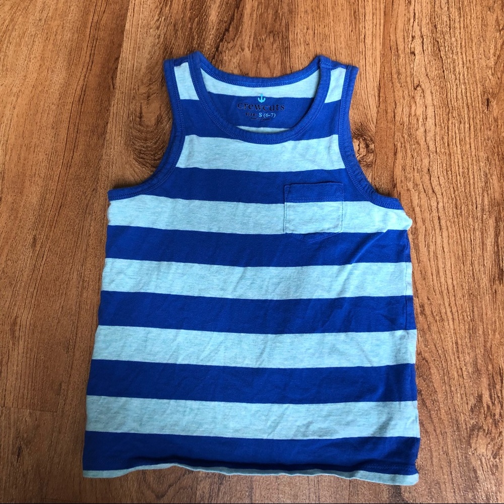 J. Crew Crewcuts Tank Top in blue stripe
